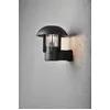Konstsmide Heimdal Wandleuchte schwarz lackiertes Aluminium, klares Gl...