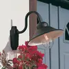 Außenwandleuchte Vega, Breite 29,5 cm, schwarz
