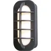 Konstsmide Loke Wandleuchte schwarz lackiertes Aluminium, opales Acryl...