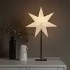 Dekoleuchte Papierstern, 7 Zacker, weiß Höhe 65 cm