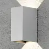 LED-Außenwandleuchte Cremona 8 cm grau