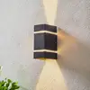 Außenwandlampe Cremona Effektstreifen, Höhe 19,5cm