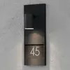 Hausnummernleuchte Modena 7655, schwarz