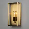 Außenwandlampe Carpi, messing, Breite 20,5cm