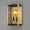Außenwandlampe Carpi, messing, Breite 18cm