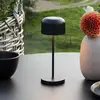 LED-Akku-Tischlampe Lille, Höhe 20 cm, schwarz, IP54, USB