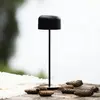 LED-Akku-Tischlampe Lille, Höhe 36 cm, schwarz, IP54, USB