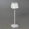 LED-Akku-Tischleuchte Capri, Höhe 36 cm, weiß, IP54