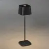 LED-Akku-Tischleuchte Capri, Höhe 36 cm, schwarz, IP54