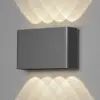 LED-Außenwandleuchte Chieri, 8-flammig, anthrazit