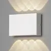LED-Außenwandleuchte Chieri, 8-flammig, weiß