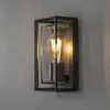 Außenwandleuchte Brindisi, Bewegungsmelder, schwarz, IP54