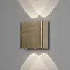 LED-Außenwandleuchte Chieri, 4-flammig aus Messing