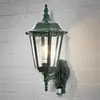 Außenwandlampe Firenze m. Sensor, stehend, grün