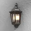 Außenwandleuchte Firenze, Halbschale, schwarz