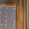 LED-Lichtervorhang, 120-flammig, bernstein