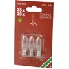 Konstsmide, LED Kerzen, Top-Kerze 3 St. E10 12 V Klar (3x)