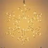 LED-Dekoleuchte Silberschneeflocke