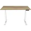 Euroseats Elektrischer Sitz-Steh-Schreibtisch 120 x 80 Weiß/Eiche