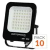 SILAMP LED-Außenleuchte, SMD, 30W, IP65, Schwarz - 10er-Pack - Kaltwei...