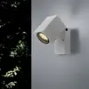 Wandleuchte Silber LED IP44 schwenkbar für GU10 Glühbirne