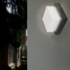 SILAMP Schwarze quadratische LED-Wandleuchte 12W IP65 - tralweiß 4000K...