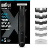 Braun XT3200, Schwarz, Edelstahl, Rechteck, 1 mm, 5 mm, Universal