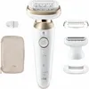 Braun Silk-épil 9 Flex 9-041 3D, Gold, Weiß, 40 Pinzette, MicroGrip, 0...