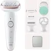 Braun Silk-épil 9 SkinSpa, Roségold, Weiß, 40 Pinzette, MicroGrip, Bik...