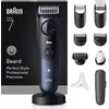 Braun BeardTrimmer 7 BT7540, Waschbar, Akku, Schwarz, Blau