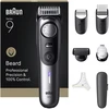 Braun BeardTrimmer 9 BT9520, Waschbar, Akku, Schwarz, Grau