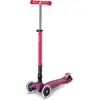 Micro Kinder Scooter Maxi Deluxe LED Faltbar , Neon Ultrapink