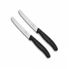 Victorinox Tafelmesser Swiss Classic Tafelmesser 2er Set, 11 cm, Welle...