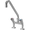 KWC Zweigriffmischer für Profi-Küchen | Schwenkauslauf | Messing | 120...