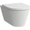 Laufen, Toilette + Bidet, Wand-WC KARTELL spülrandlos, Tiefspüler weis...