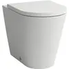 Laufen, Toilette + Bidet, Stand-WC KARTELL Tiefspüler, spülrandlos wei...