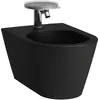 Laufen, Toilette + Bidet, Wandbidet KARTELL 1 Hahnloch-Ausführung schw...