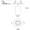 SLC LED-Einbauspot Art, 1-flammig, weiß, 3.000 K, Aluminium