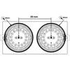 SLC DL04 Square X2 LED-Einbauleuchte 2700K schwarz