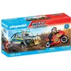 PLAYMOBIL Polizei Pick-up mit Motorrad & 2 Figuren, City Action, 39 Te...