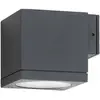 Außenwandleuchte 5161, schwarz, Alu, Glas, 1 x GU10