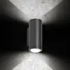 LED-Außenwandleuchte 5156, 2 x 9 W, up & down, graphit, Alu