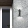 LED-Sensor-Außenwandlampe 5135, graphit, Metall, 26 cm, IP65