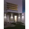 LCD Up & Down Wandleuchte LED 2fach mit Reflektor Graphit 2x7W Warmwei...