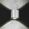 LED-Außenwandleuchte 5026, Edelstahl, 11 cm, IP54, up/down