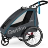 Qeridoo QUPA 1 - Kinderfahrradanhänger für 1 Kind, Farbe: Blue