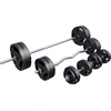 GORILLA SPORTS Langhantel Hantelset Kunststoff Gripper 100 kg