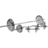 GORILLA SPORTS® Hantelset 108 kg - Langhantelstange 170 cm, SZ-Stange ...