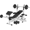 GORILLA SPORTS® Kraftstation - Multifunktion Hantelbank mit 108 kg Han...