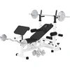 GORILLA SPORTS® Kraftstation - Multifunktion Hantelbank mit 108 kg Han...